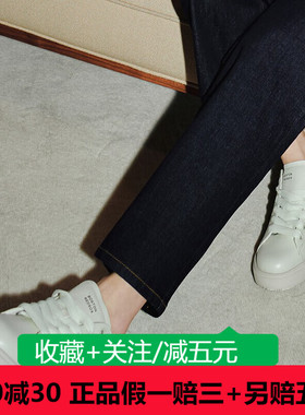 MLB男女情侣运动厚底增高小白鞋23秋季新款休闲板鞋3ASXCCB3N