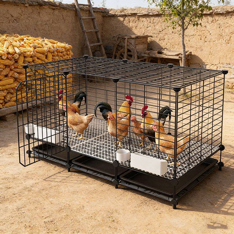 鸡笼多层三层大号超大号家用室外铁笼鸡舍养殖笼家禽鹅鸭鸡窝清粪