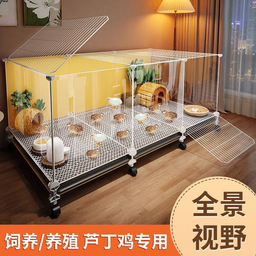 芦丁鸡饲养箱家用造景小屋