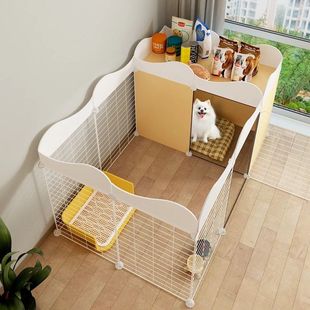 狗围栏宠物家用小型犬泰迪室内自由组合隔离门栏围挡狗围栏狗笼子