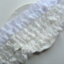 口 领袖 3cm白色双边法式 弹力褶荷叶木耳蕾丝边洛丽塔娃衣项链洋装