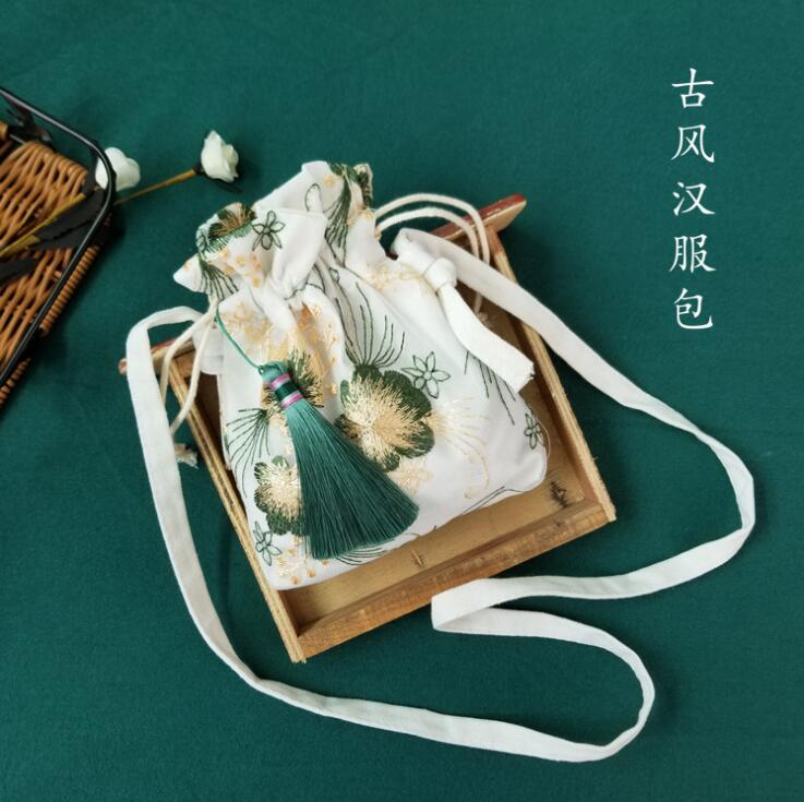 古风包女汉服斜跨包小女孩包中国风仙女刺绣包儿童斜挎包单肩包包