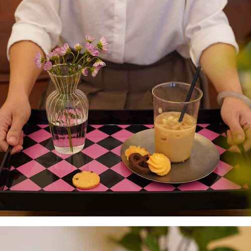 现货出口 ins风托盘 长方形收纳盘 甜品盘咖啡店