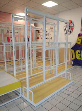 货架动漫玩具服装精品展示柜饰品架固定墙边柜多功能摆挂柜