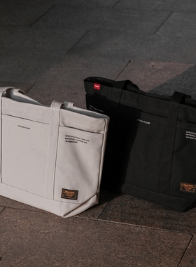 ATT帆布包男大容量特手提单肩露营一泽信三郎托特包手提包旅行包