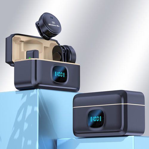 纽扣磁吸无线领夹麦克风户外手机直播录视频收音降噪话筒直播专用