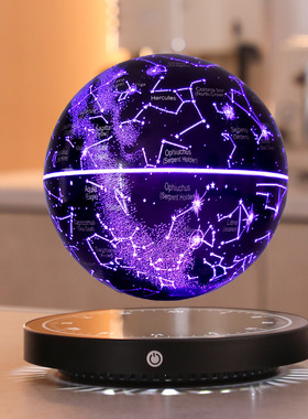 磁悬浮时钟星球高端学生新奇礼物轻奢家居摆件发光小夜灯商务礼品