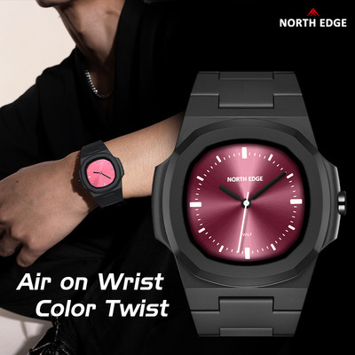 VOLT Fashion Watch Swimming WR 50M Light Square Couple Watch