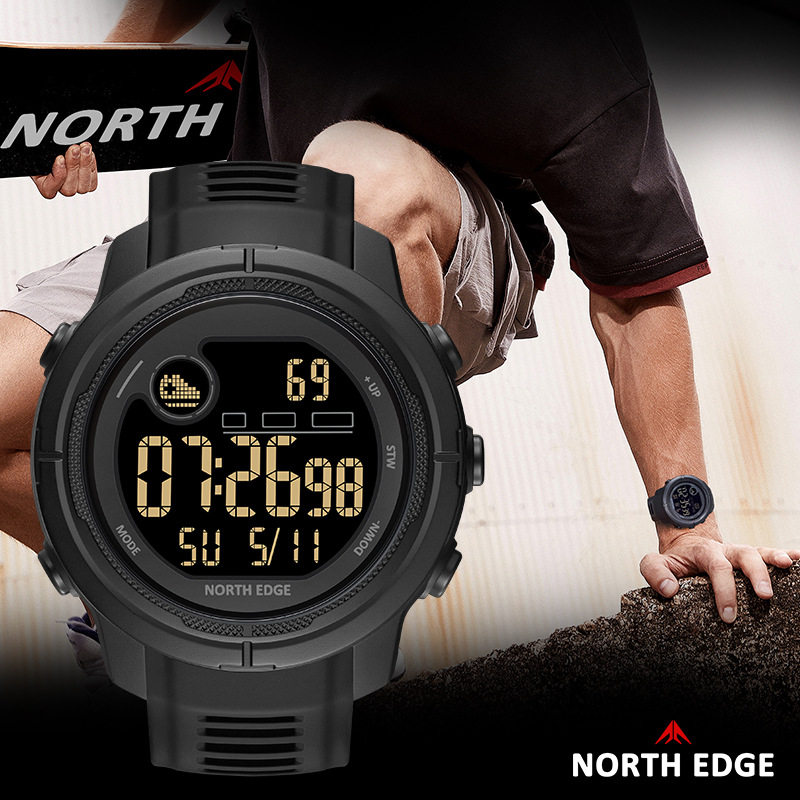 NORTH EDGE户外运动智能手表充电蓝牙心率血氧计步器消息提醒计时