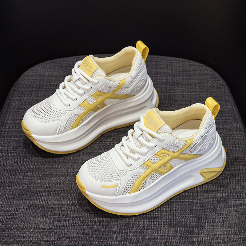 厚底增高阿甘小个子女鞋2026夏季新款休闲时尚百搭轻便厚底女鞋