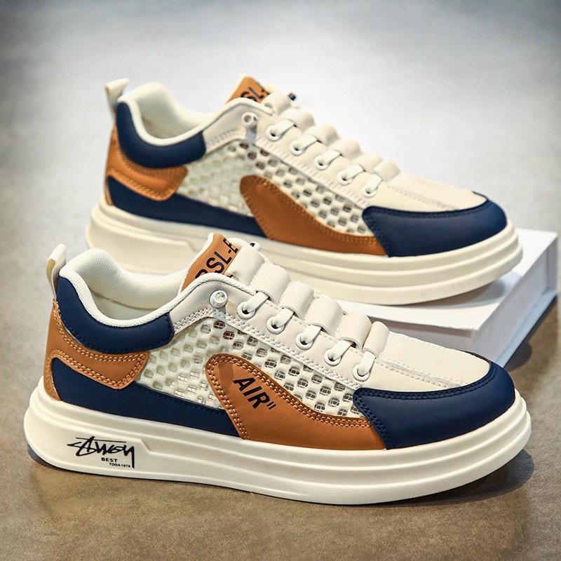 新款夏季透气防臭运动增高潮鞋