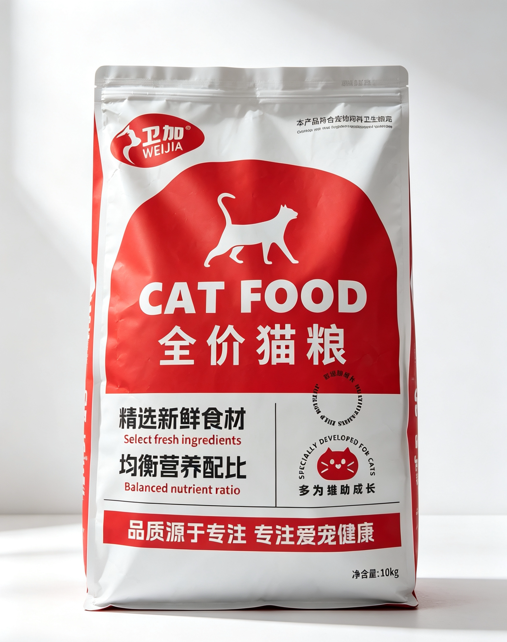 卫加宠物猫粮10kg包（新品上架）正品