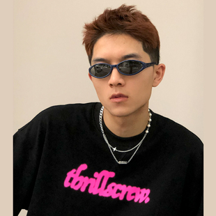 THRILLSCREW荧光幻影LOGO印花纯色基础宽松卫衣情侣街头长袖