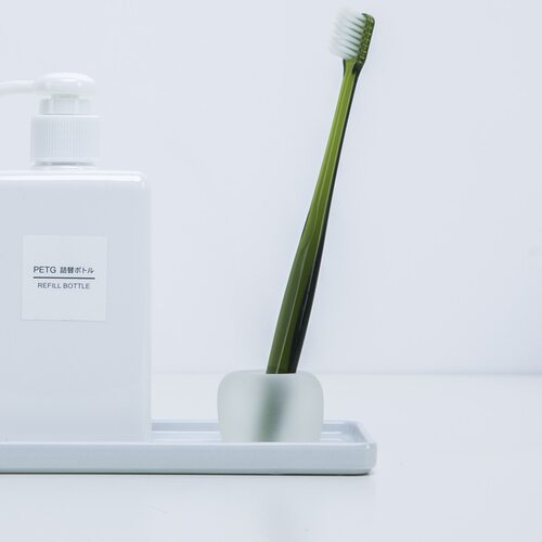 日式MJ浴室宿舍多用支架牙刷架办公室笔架家用玻璃简约风高档