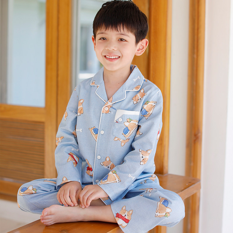 长袖长裤磨毛绒布卡通风家居服