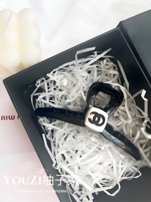 经典小香风发夹轻奢亚克力简约大