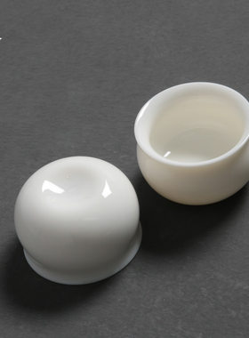 还真品茗杯陶瓷功夫茶具德化个人