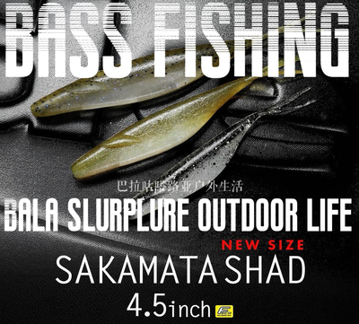 路亚鲈钓叉尾鱼形软饵