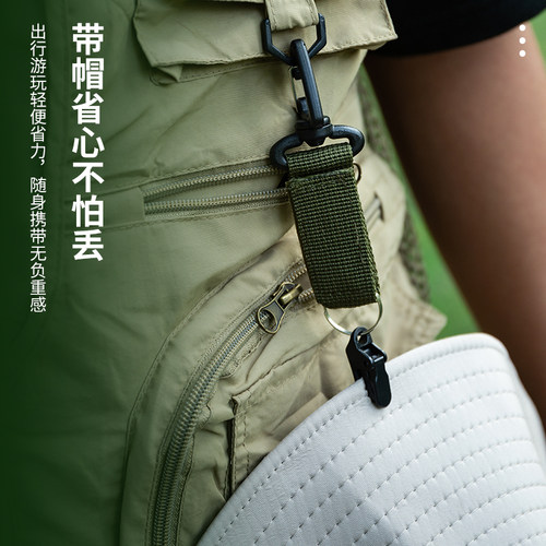 户外帽夹织带扣出游旅行便携背包夹防丢帽子夹扣挂钩鸭舌帽固定夹