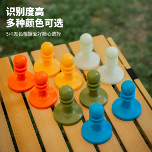 夜光户外野营天幕杆防雷帽露营帐篷支撑杆绝缘塑料防护帽避雷帽子