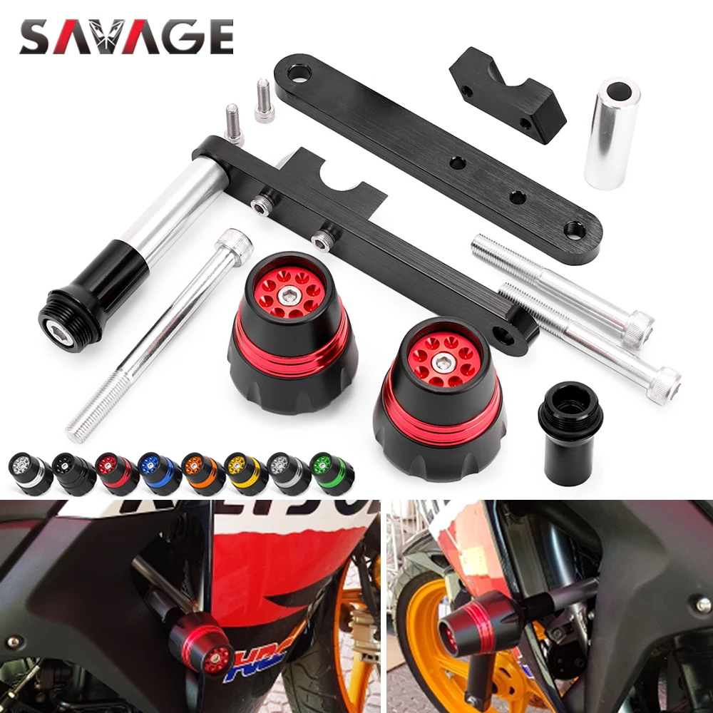 适用本田CBR250R改装摩托防摔球保护杠车身防摔胶防摔杠配件