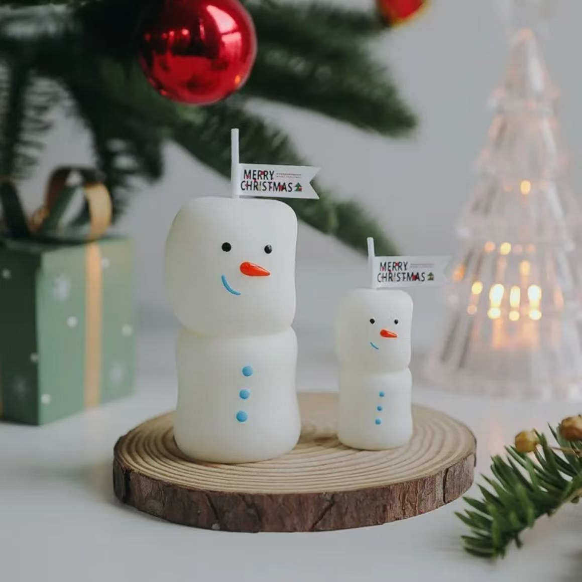 圣诞棉花糖圆滚滚雪人香薰蜡烛伴手礼香氛圣诞礼物营造氛围创意,家居饰品,香薰蜡烛,淘宝优惠券,粉丝福利购,淘宝优惠卷