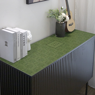 轻奢边角柜皮革垫子防水防油免洗电视柜长方形防尘垫厨房餐桌台布