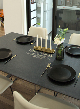 【皮革桌垫】现代轻奢防水防油防烫家用餐桌垫茶几垫书桌化妆桌布