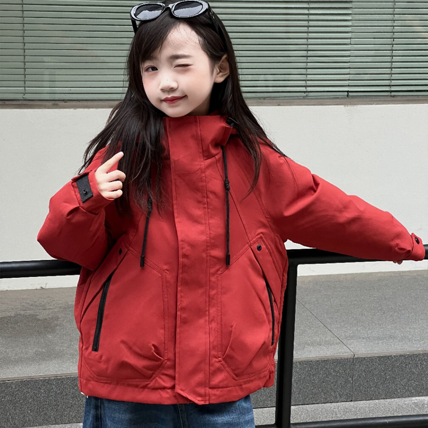 韩国儿童羽绒服2025冬季冲锋衣