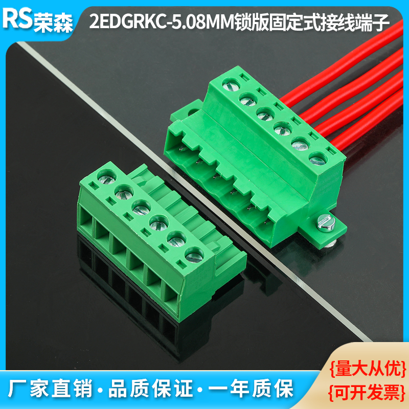 2EDGRKC-5.08可固定式带锁版对插