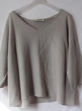 CASHMERE纯山羊绒针织薄款套头衫宽松慵懒女202