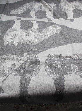 迷雾灰 CASHMERE山羊绒披毯肩双面精纺狐灰系少量现货26秋冬