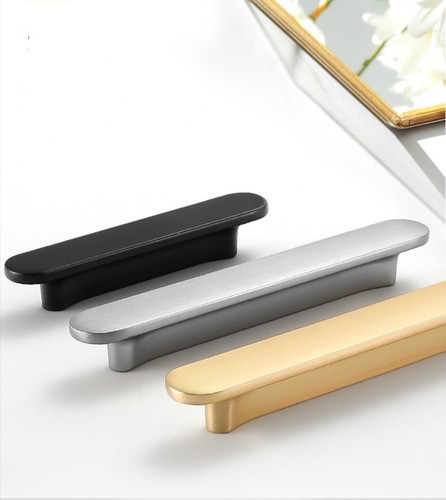 抽屉拉手柜门实心锌合金64孔简约