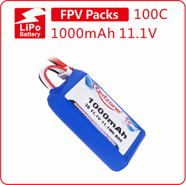 富力电池Redzone lipo 80C 1000mAh 11.1V 22.2V  穿越机电池组6S