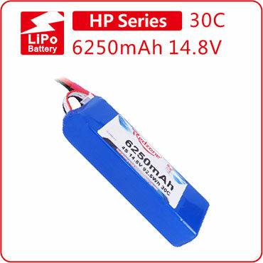 富力电池Redzone lipo 30C 6250mah 14.8V DJI F55多轴电池4S电池