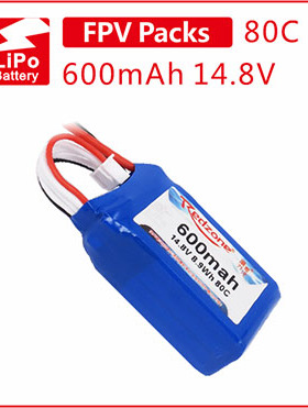 富力电池 Redzone lipo 80C 600mAh 14.8V穿越机锂电池组4S