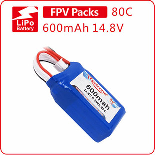富力电池 Redzone lipo 80C 600mAh 14.8V穿越机锂电池组4S