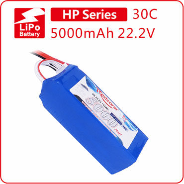 富力电池Redzone lipo 30C 5000mAh 22.2V  航模锂电池6S固定翼