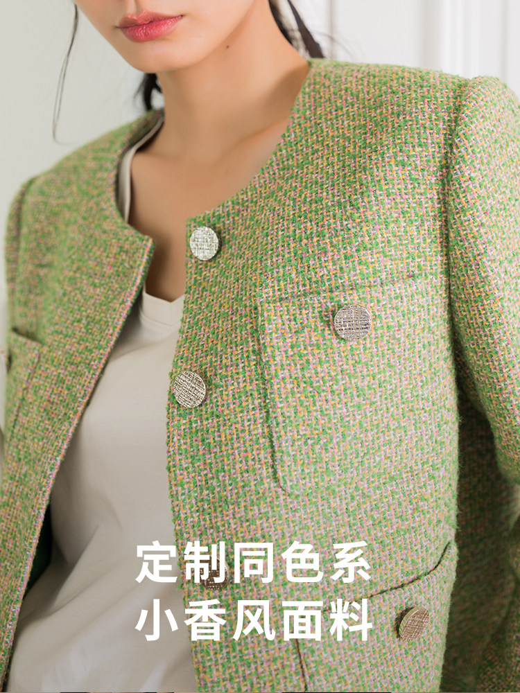 BELLYWEAR 출산 가을 재킷 여성 패션 느슨한 작은 향기로운 스타일 임신 가을 짧은 탑 재킷