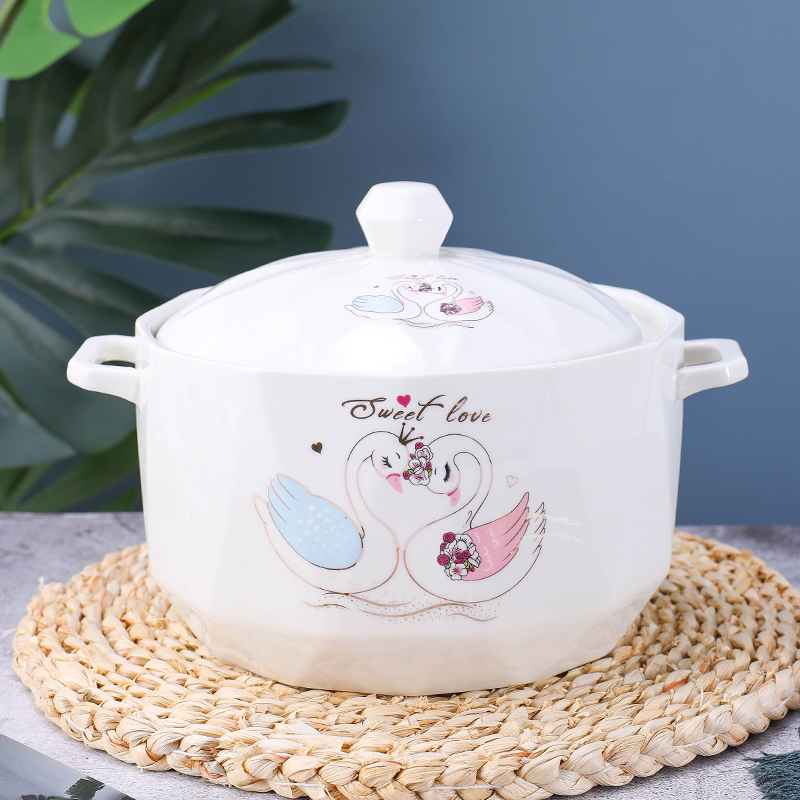 微波炉专用大众汤碗陶瓷中式