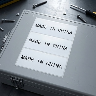 出口产品中国制造标签贴纸MADE IN CHINA不干胶中国制造英文贴