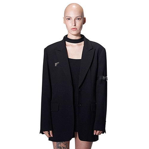 【40CREW】黑色休闲臂环西装