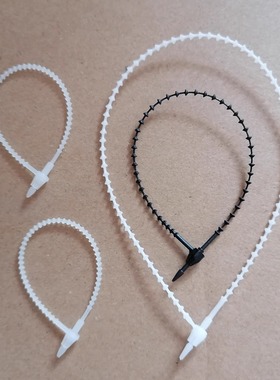 9寸尼龙子母扣尼龙珠带尼龙有珠子母扣尼龙珠链黑白色现货速发