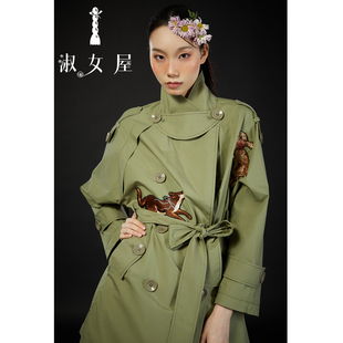 淑女屋官方旗舰店战争与和平。短风衣时尚棉知性英伦