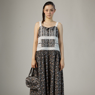 淑女屋官方旗舰店 2025新品 茉莉花 爱德华吊带连衣裙