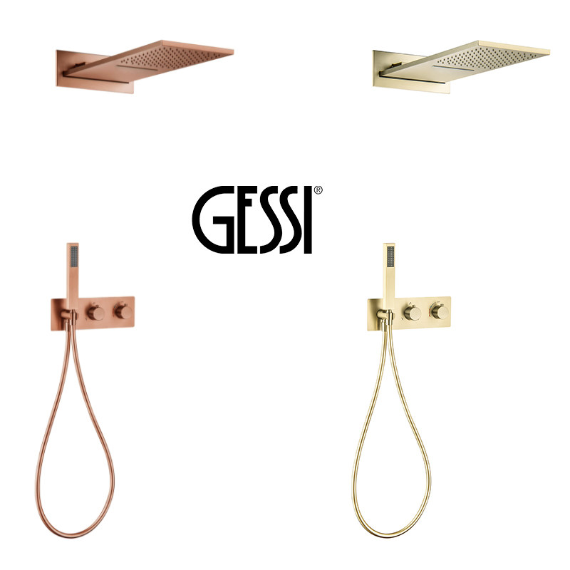 GESSI意大利捷仕全铜暗装恒温嵌入墙排出水飞雨瀑布增压淋浴花洒,家装主材,暗装淋浴花洒,淘宝优惠券,粉丝福利购,淘宝优惠卷