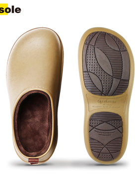 日本bisoleHOON加绒包头半拖鞋户外休闲露营鞋防水防油防滑厨师鞋