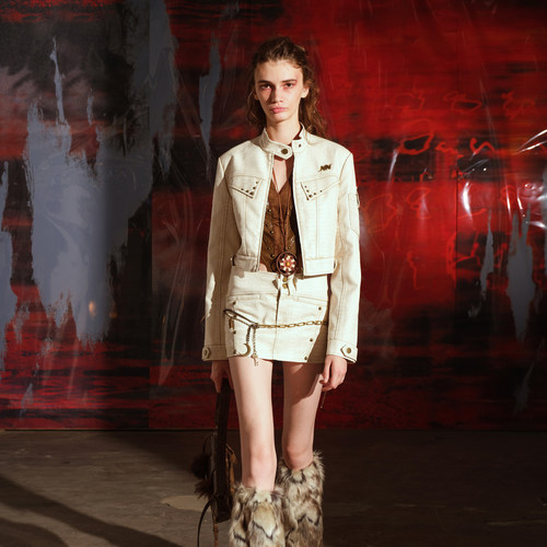 NN-NORTH NODE “鳞被”皮衣套装 短外套+半身裙