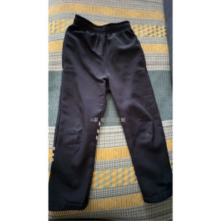 订做洪洞县山焦第一小学深蓝校服裤子右后小腿三道反光条加绒班服