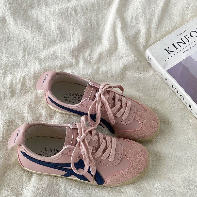 复古黄色德训鞋女2025夏季新款舒适平底百搭休闲耐磨百搭阿甘鞋,女鞋,休闲板鞋,淘宝优惠券,粉丝福利购,淘宝优惠卷